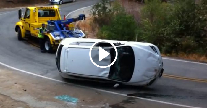 Not a Smart Move By This Tow Truck Driver