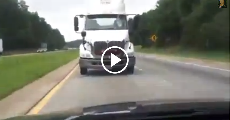 Woman Freaked Out About "Truck Driving in Reverse"