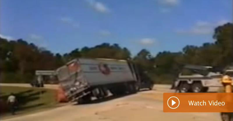 Oops! An Overturned Big Needs A Plan B After Getting Picked Up
