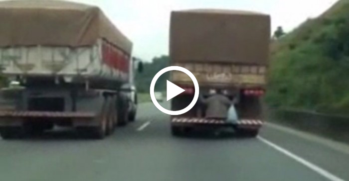 Truck driver hauling more than just freight