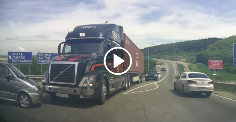Truck Driver’s Quick Reaction Prevents Disaster.  Is it real or a set-up?