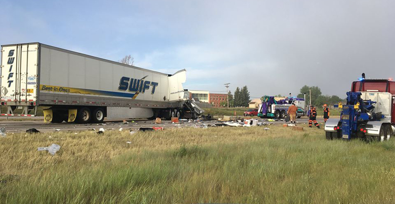 Police Say ‘Driver Fatigue’ May Have Been A Factor In Two-Truck Crash On I-80