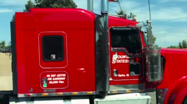 People are trying to get a trucker fired after spotting this on his truck