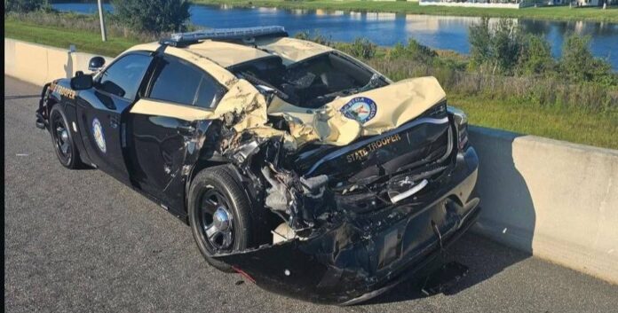 Five vehicle SMASHUP sparked by semi truck’s lane change, Florida troopers say