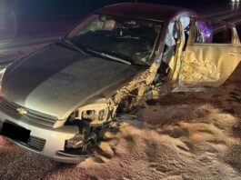 Teen arrested for DUI after his car was struck twice by semi trucks while passing in no-passing zone in Wyoming