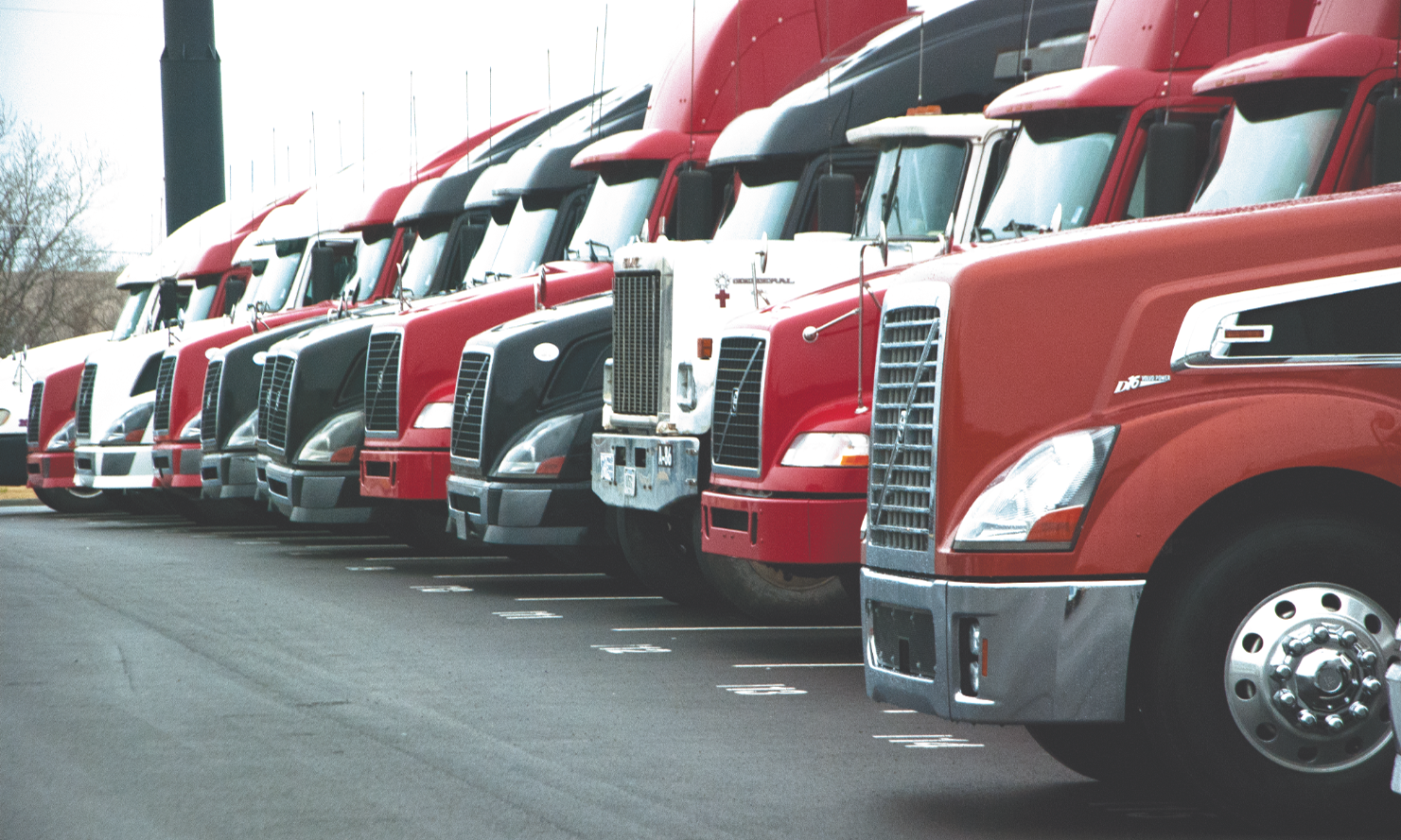 Trucker found pinned between two semi trucks