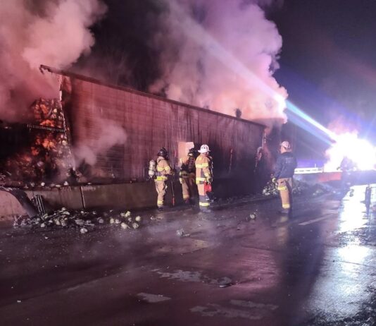 Wrong way motorist strikes THREE tractor trailers on Pennsylvania interstate