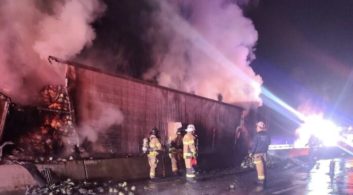 Wrong way motorist strikes THREE tractor trailers on Pennsylvania interstate